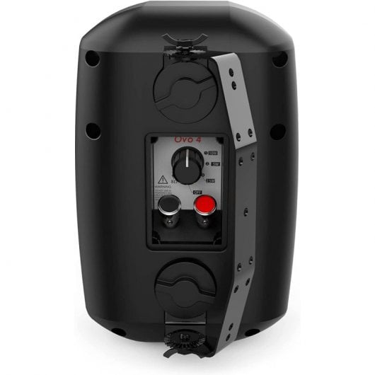 Audibax Ovo 4 Pareja de Altavoces Pasivos con Soporte de Pared 100V/8 Ohm IP65 4" Negros
