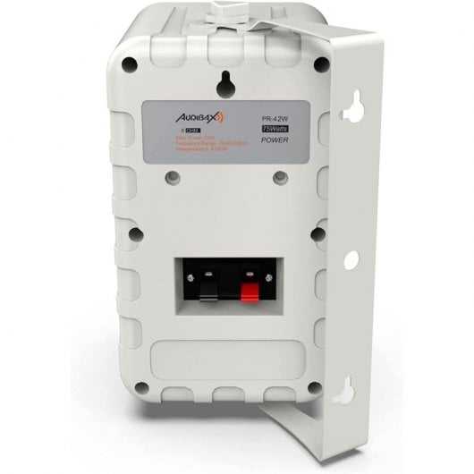 Audibax Pícolo PR-42W Pareja de Altavoces Estantería HiFi y Sonorización con Soporte de Pared 75W Blancos