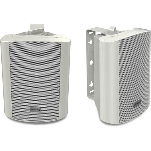 Audibax Pícolo PR-52W Pareja de Altavoces con Soporte de Pared 100W Blancos