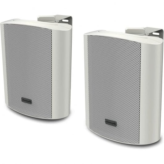 Audibax Pícolo PR-52W Pareja de Altavoces con Soporte de Pared 100W Blancos