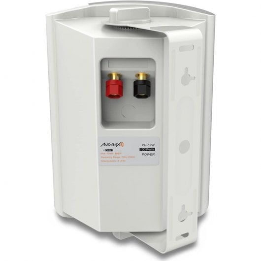 Audibax Pícolo PR-52W Pareja de Altavoces con Soporte de Pared 100W Blancos