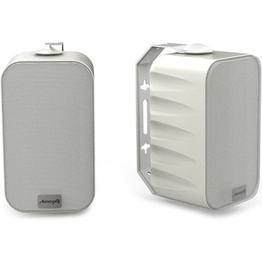 Audibax PR-42T Pareja de Altavoces con Soporte de Pared 2 Vías 4" 75W Blancos
