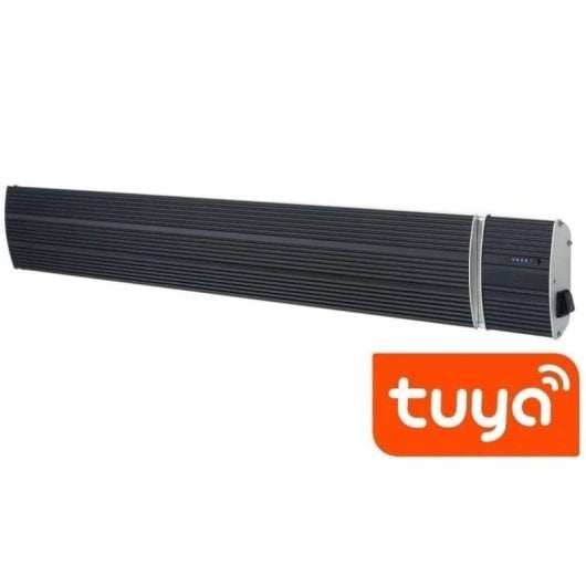 Estufa Elétrica de Infravermelhos Cerâmica Sined Calore 1 800W WiFi Preto para Interior e Exterior