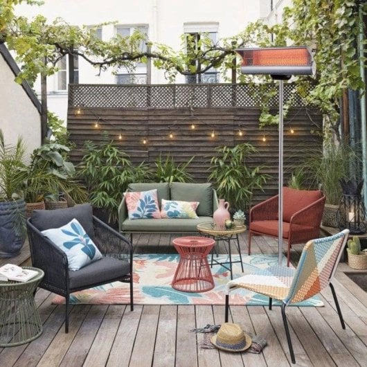 Elektrisches Infrarot-Heizgerät Sined Terra 2000W mit Fernbedienung Außen