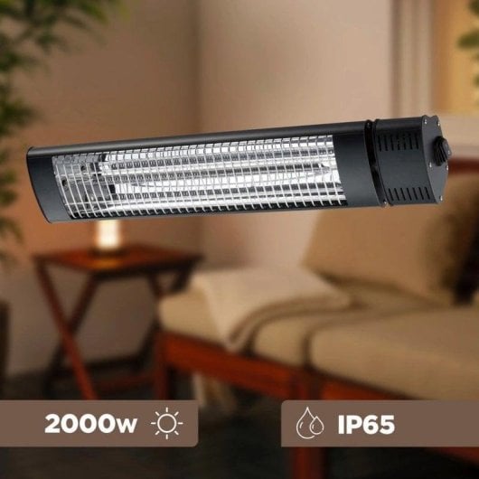 Elektrisches Infrarotheizgerät für Außen Sined Caldo IR-B 2000W Wandmontage mit Fernbedienung