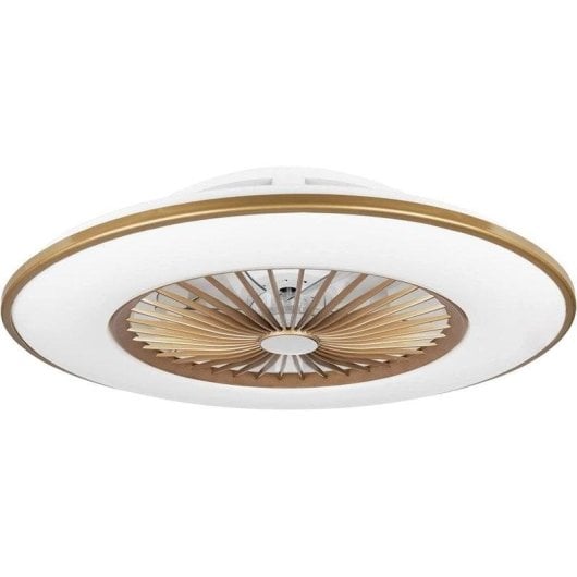 Ventilador de Teto Noaton Vega sem Pás Luz LED 26W Café Controlo Remoto