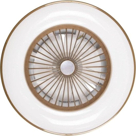 Ventilador de Teto Noaton Vega sem Pás Luz LED 26W Café Controlo Remoto