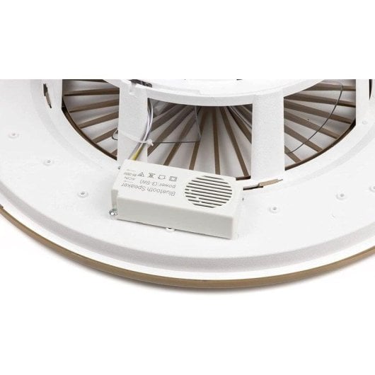Ventilador de Teto Noaton Vega sem Pás Luz LED 26W Café Controlo Remoto