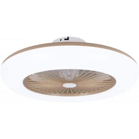 Ventilador de Teto Noaton Callisto Gold 26W Luz LED 3 Cores Controlo Remoto