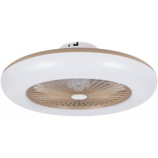 Ventilador de Teto Noaton Callisto Gold 26W Luz LED 3 Cores Controlo Remoto