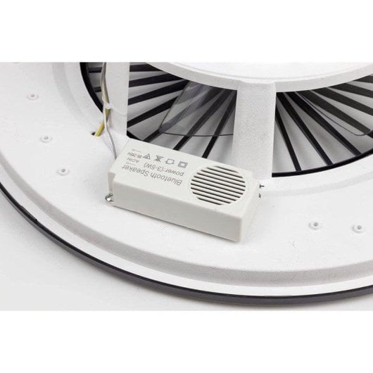 Ventilador de Teto Noaton Vega sem Pás Luz LED 26W Preto Controlo Remoto