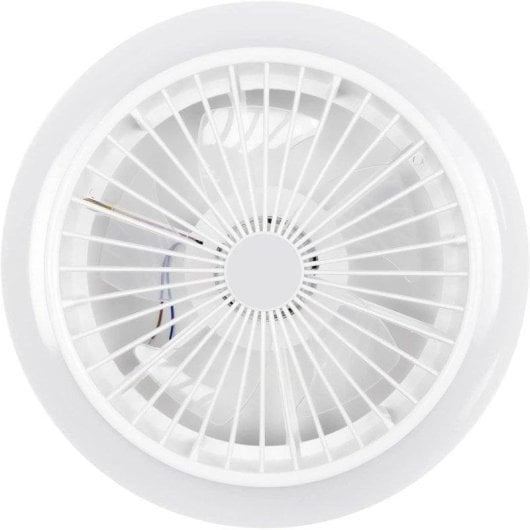 Ventilador de Teto Noaton Polaris sem Pás Luz LED 26W Branco Controlo Remoto