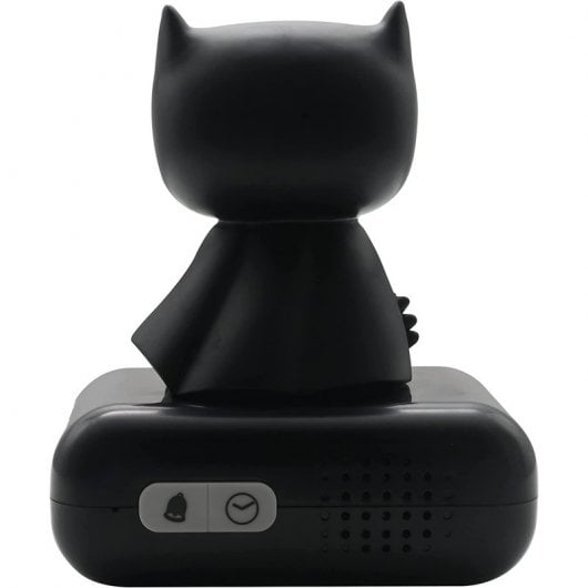Lexibook Batman Reloj Despertador Digital con Luz de Noche 3D y Efectos Sonoros
