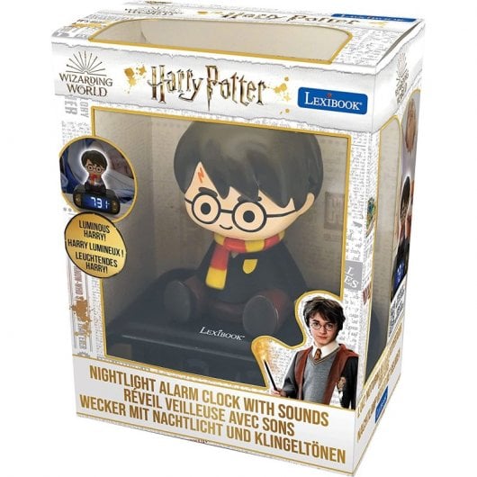 Lexibook Harry Potter Sveglia digitale con luce notturna 3D ed effetti sonori