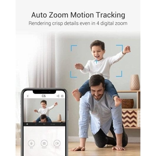 Caméra de surveillance EZVIZ C6 2K Vision Nocturne Intérieure Détection IA Audio Bidirectionnel