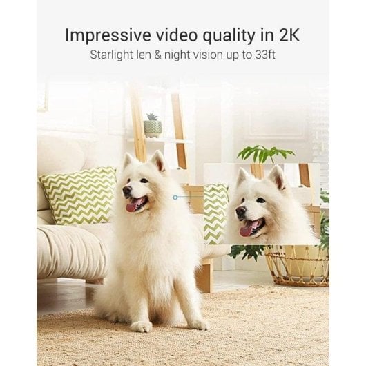 Caméra de surveillance EZVIZ C6 2K Vision Nocturne Intérieure Détection IA Audio Bidirectionnel