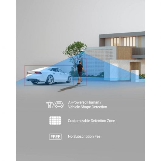 EZVIZ C8W Pro 2K Cámara Wi-Fi Exterior con Paneo e Inclinación