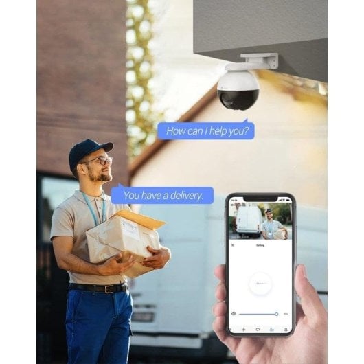 EZVIZ C8W Pro 2K Cámara Wi-Fi Exterior con Paneo e Inclinación