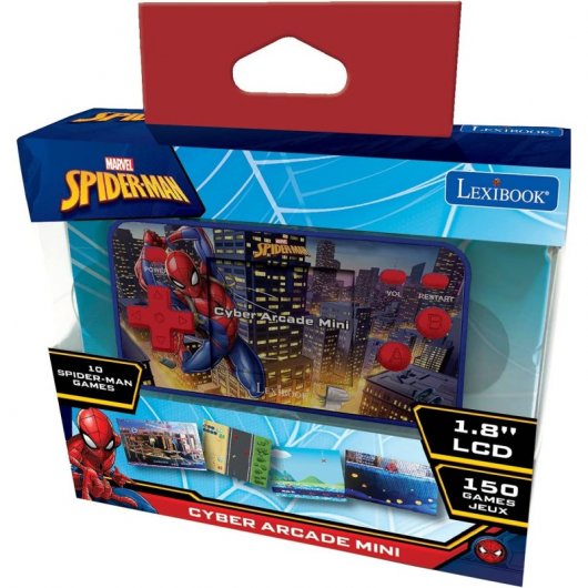 Lexibook Spiderman Cyber Arcade Console de poche 150 jeux 1,8''