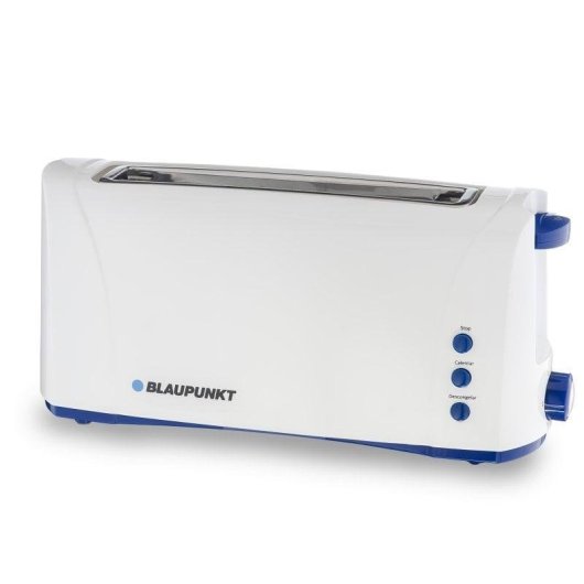 Broodrooster Blaupunkt BP4001 1 Lange Sleuf 1000 W 6 Bruiningsstanden Ontdooien Opwarmen Kruimellade Wit