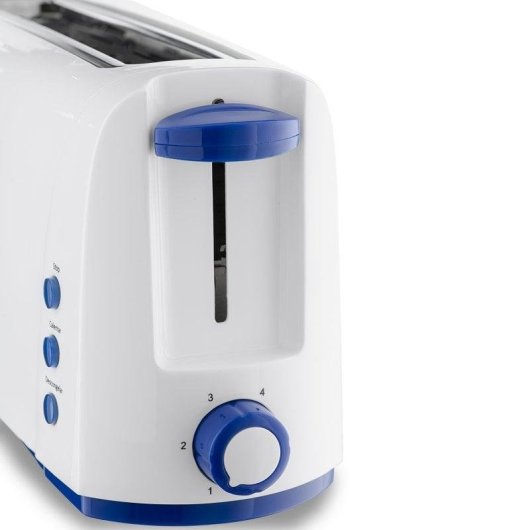 Broodrooster Blaupunkt BP4001 1 Lange Sleuf 1000 W 6 Bruiningsstanden Ontdooien Opwarmen Kruimellade Wit