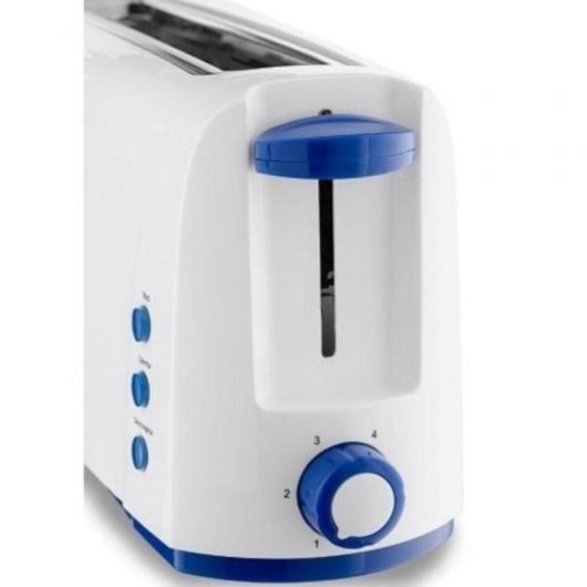 Broodrooster Blaupunkt BP4001 1 Lange Sleuf 1000 W 6 Bruiningsstanden Ontdooien Opwarmen Kruimellade Wit