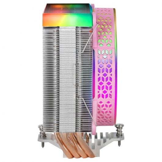 Ventilador de CPU Mars Gaming MCPU-VR duplo ARGB 120 mm rosa