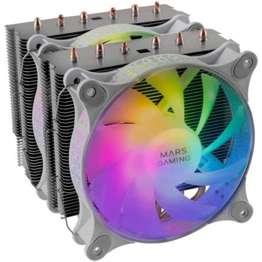 Mars Gaming MCPU-XT ARGB Dual CPU Fan 120mm Blanc