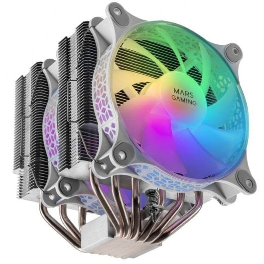Mars Gaming MCPU-XT ARGB Dual CPU Fan 120mm Blanc