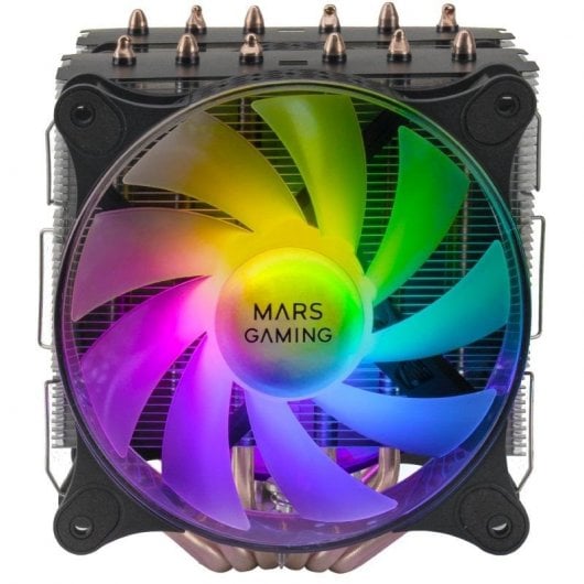 Ventola doppia CPU Mars Gaming MCPU-XT ARGB da 120 mm nera