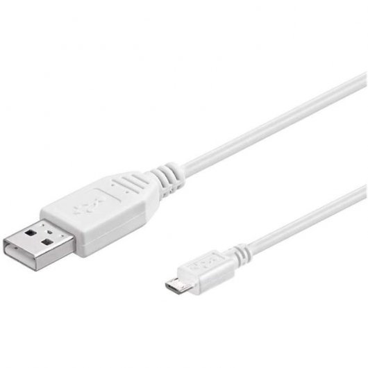 Goobay Cable USB 2.0 a Micro USB Macho/Macho 3m Blanco