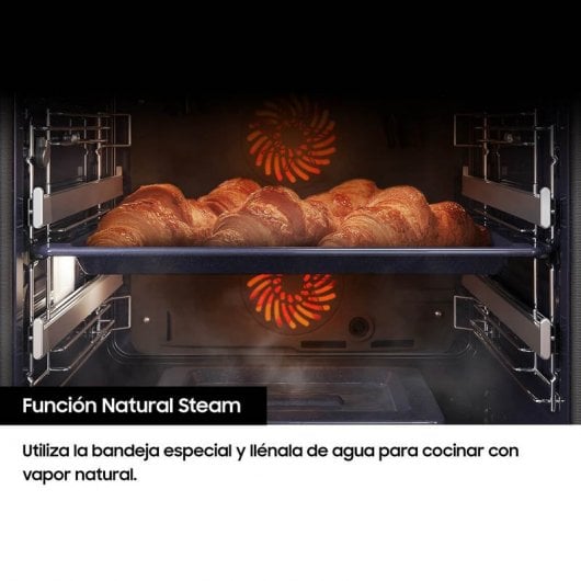 Samsung Dual Cook NV7B4455UAS/U3 Horno Pirolítico 76L A+ Acero Inoxidable