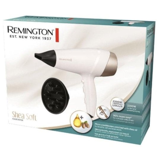 Phon Ionico Remington D4740 Sea Soft 2200W 3 Temperature 2 Velocità Diffusore Beige Nero