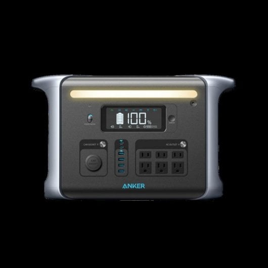 Station d’énergie ANKER 757 PowerHouse 1229Wh 2 ports AC 6 ports USB Batterie LiFePO4 Écran LCD Charge rapide Solaire