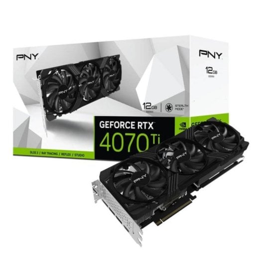 Tarjeta Gráfica PNY GeForce RTX 4070 Ti 12GB GDDR6X Triple Fan LED
