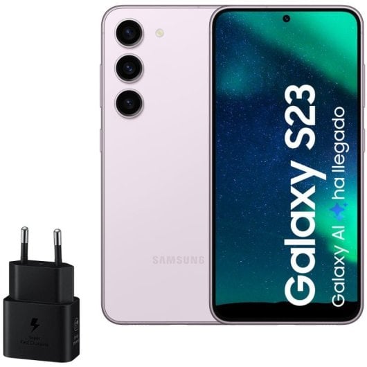Samsung Galaxy S23 256GB Lila Libre + Cargador 25W Reacondicionado