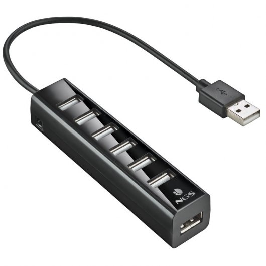 NGS IHUB7 TINY Hub 7x USB 2.0 Negro