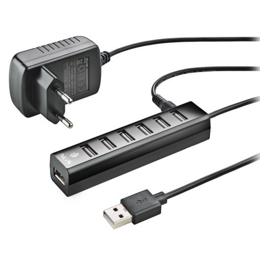 NGS IHUB7 TINY Hub 7x USB 2.0 Negro