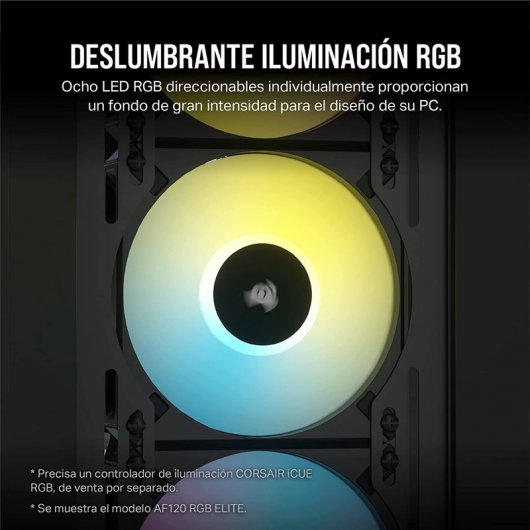 Corsair iCUE AF140 RGB ELITE Ventilateur PWM 140 mm Noir