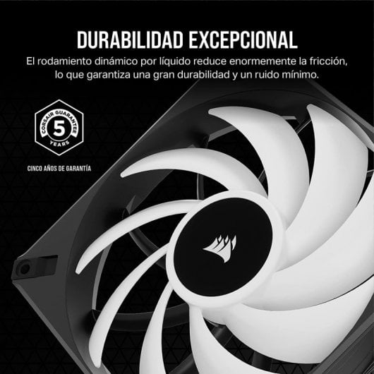 Corsair iCUE AF140 RGB ELITE Juego de Dos Ventiladores PWM de 140 mm Negro con Controlador iCue