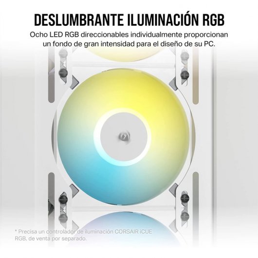 Corsair iCUE AF120 RGB ELITE Ventoinha PWM de 120 mm Branca