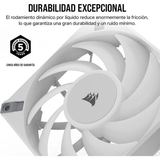 Corsair iCUE AF120 RGB ELITE Ventoinha PWM de 120 mm Branca