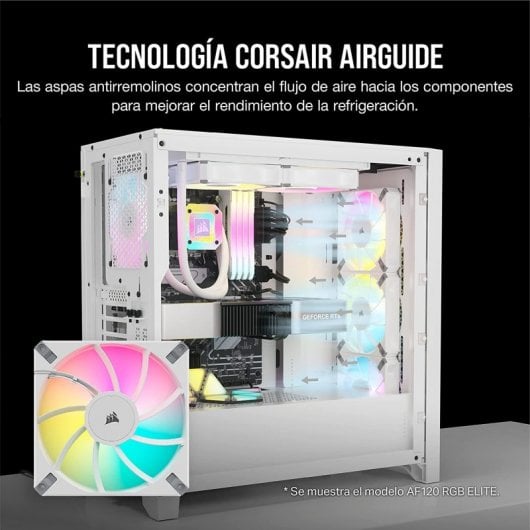 Corsair iCUE AF140 RGB ELITE 140-mm-PWM-Doppellüfterset – Weiß mit iCue-Controller