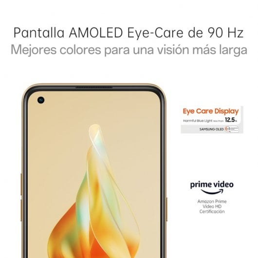 OPPO Reno8 T 8/128GB Naranja Libre + Cable USB 3.1 Type-C