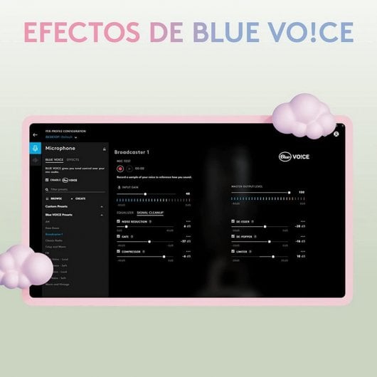 Blue Mic Yeti para The Aurora Collection Micrófono USB Multipatrón Premium con Blue VO!CE Rosa