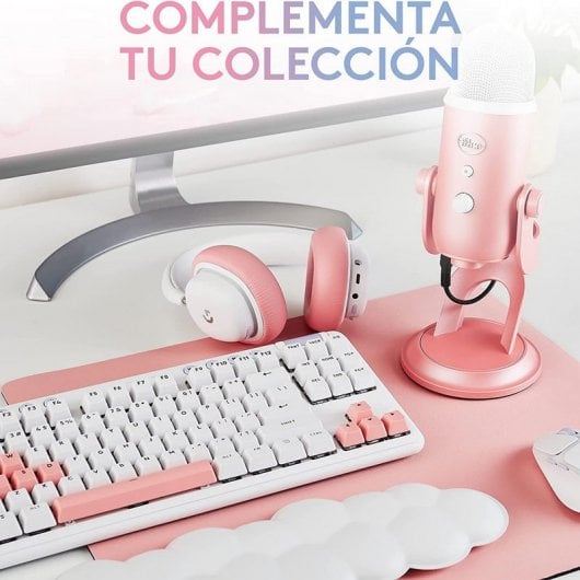 Blue Mic Yeti para The Aurora Collection Micrófono USB Multipatrón Premium con Blue VO!CE Rosa
