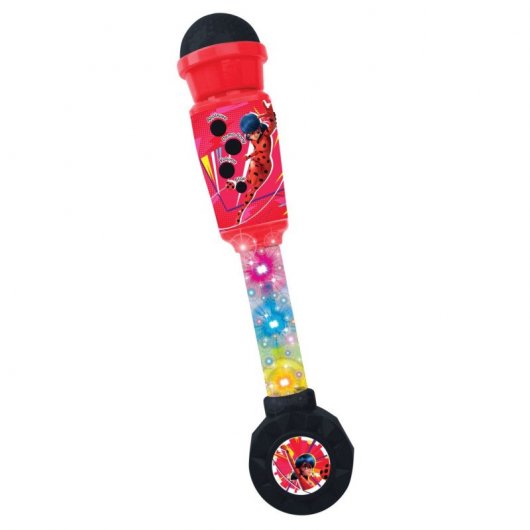 LEXIBOOK Micrófono Luminoso Disney Princess Con Melodías Y Efectos De Aplausos, Rosa, Ideal Para Cantar Y Jugar