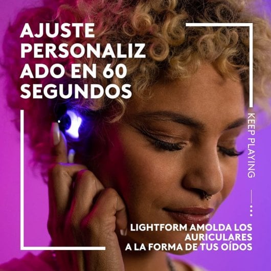 Logitech G FITS Auriculares Sem Fios Gaming Pretos