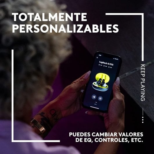 Logitech G FITS Auriculares Sem Fios Gaming Pretos