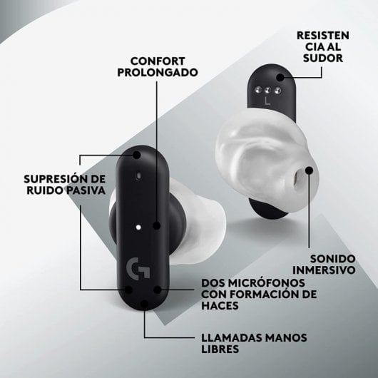 Logitech G FITS Auriculares Sem Fios Gaming Pretos